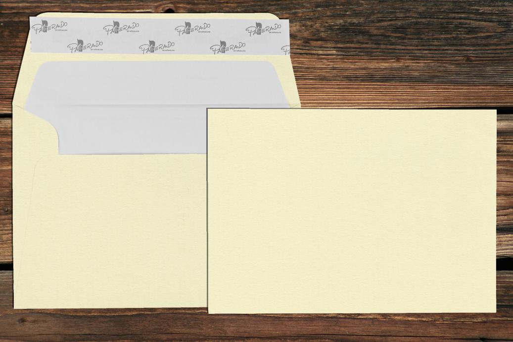 Briefhüllen mit Seidenfutter B6 125x176 mm Haftklebend Chamois gerippt 100 g/qm